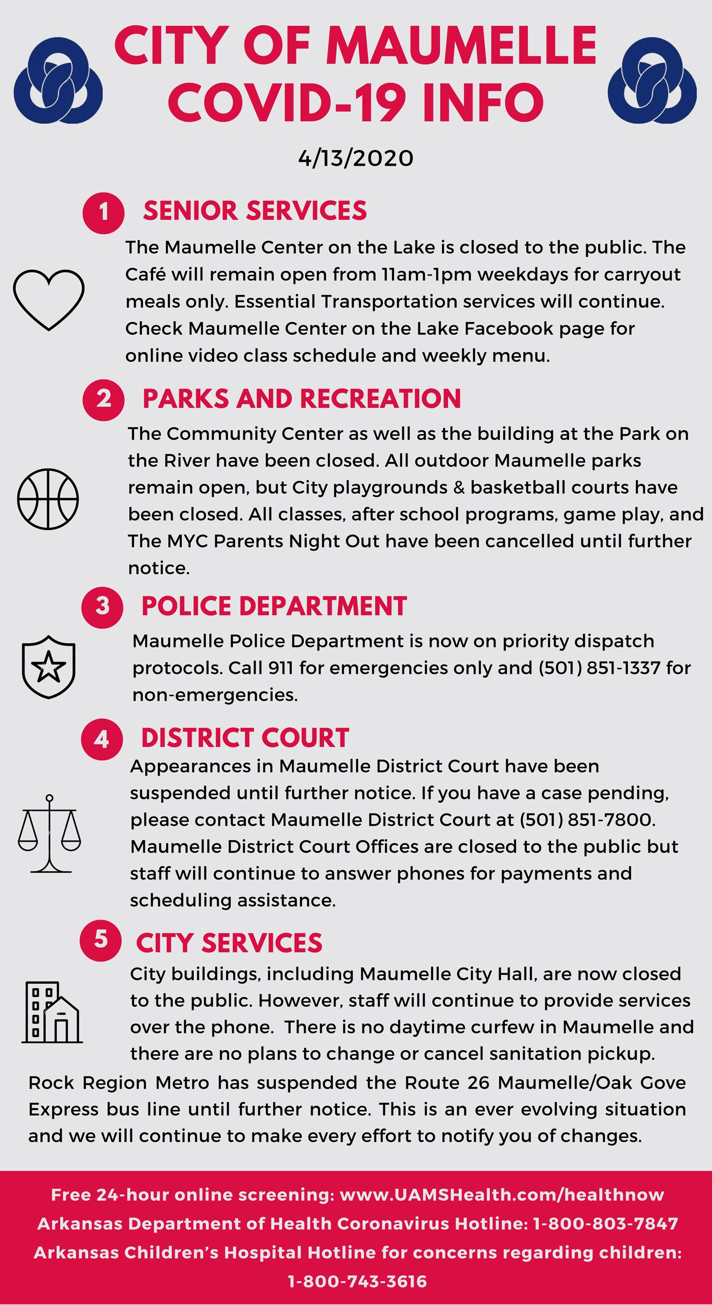City of Maumelle Covid-19 Info